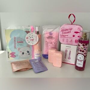 Spa Skincare and Beauty Set - makeup eraser, dear cloud, bath and body works